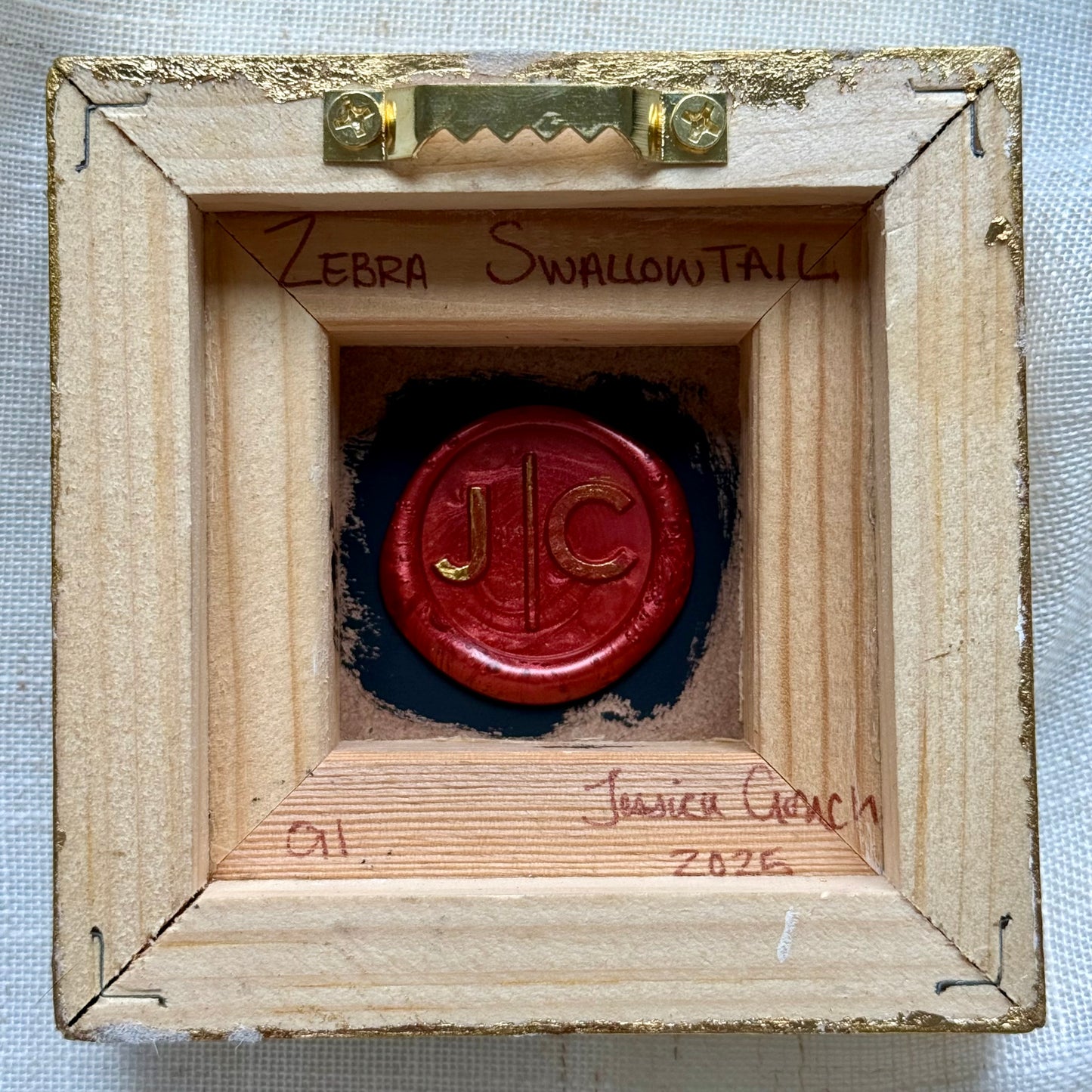 Zebra Swallowtail Butterfly Oil Painting