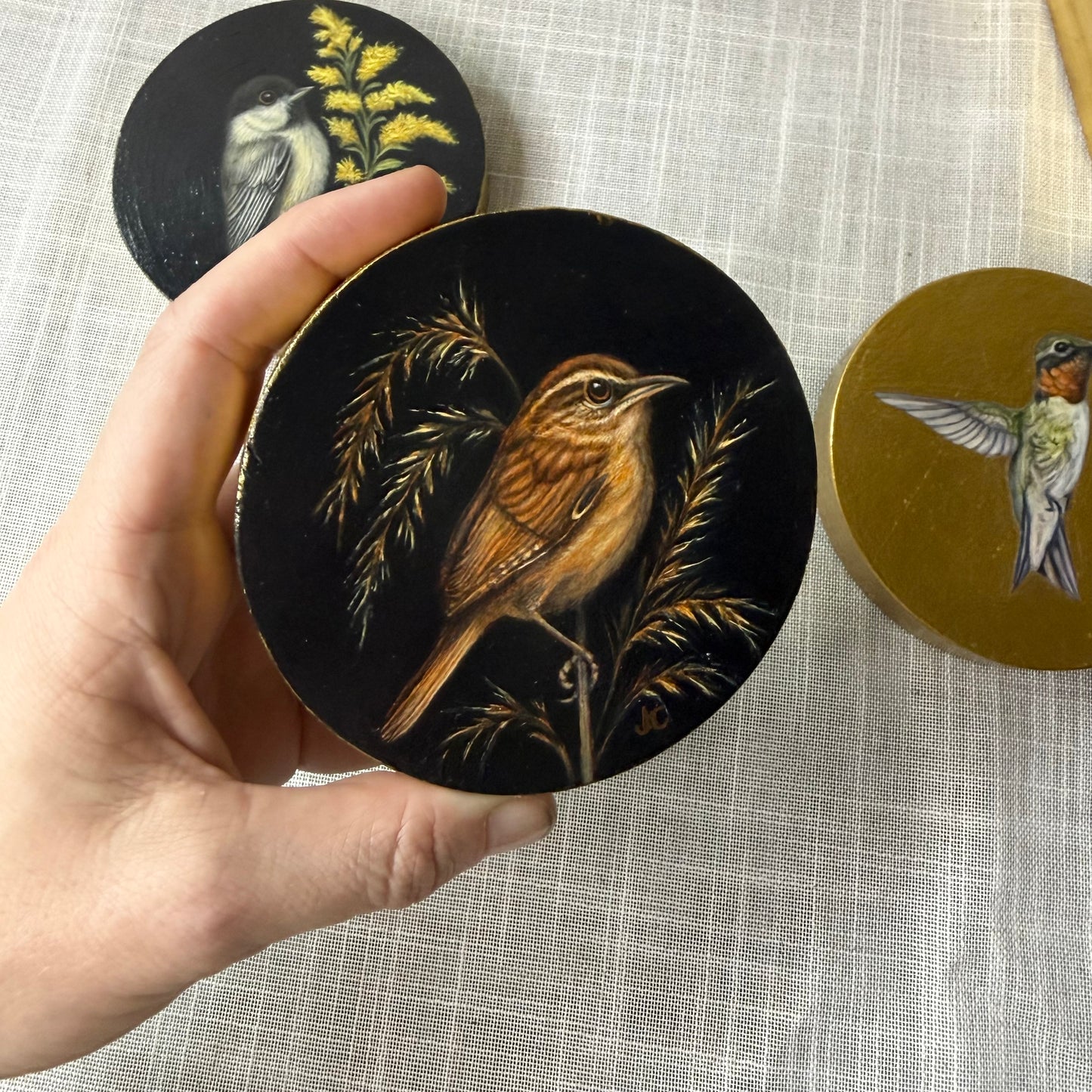 Carolina Wren Oil Painting